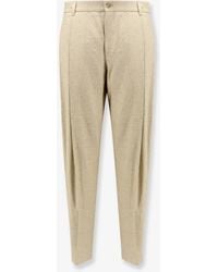 Dolce & Gabbana - Hemp, Linen And Silk Trousers With Tweed Effect - Lyst