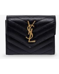 Saint Laurent - Leather Wallet - Lyst