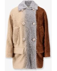 Fendi - Alpaca And Wool Double-Breasted Coat - Lyst