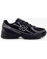 New Balance - 740 Metallic Leather-Trimmed Mesh Sneakers - Lyst