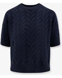 Max Mara - Dominus Wool Sweater With Cable Knit - Lyst