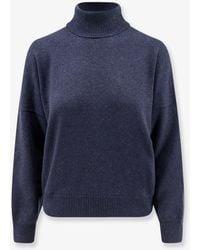 Brunello Cucinelli - Cashmere Turtleneck With Monili Detail On The Back - Lyst