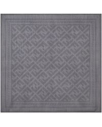 Fendi - Wool And Silk Scarf - Lyst