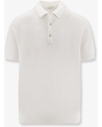 Bramani Cashmere - Cotton And Silk Blend Polo - Lyst