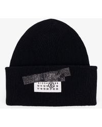 MM6 by Maison Martin Margiela - Wool Blend Beanie Hat - Lyst