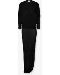 Entire studios - Transparent Fabric Robe Dress - Lyst