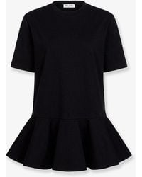 Alaïa - Crinoline Cotton Jersey T-Shirt - Lyst