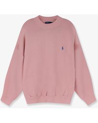 Polo Ralph Lauren - Cotton Blend Sweatshirt With Front Embroidered Logo - Lyst