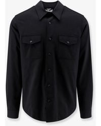 Aspesi - Virgin Wool Blend Shirt/Jacket With Thermal Insulation - Lyst