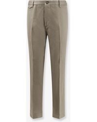 NUGNES 1920 - Cava Cotton And Linen Trousers - Lyst