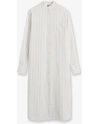 TOTEME - Striped Summer Viscose, Silk And Cotton Dress - Lyst