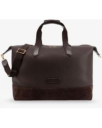 Tom Ford - Leather Travel Bag With Suede Inserts - Lyst