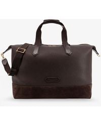 Tom Ford - Leather Travel Bag With Suede Inserts - Lyst