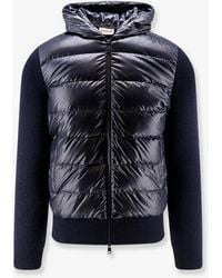 Moncler - Down Jacket With Virgin Wool Inserts - Lyst