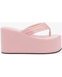 Coperni - Rounded Toe Satin Stitched Profile Sandals - Lyst