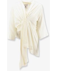 Semicouture - Silk Blend Top - Lyst