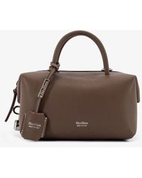 Max Mara - Holdalls Leather Handbag - Lyst
