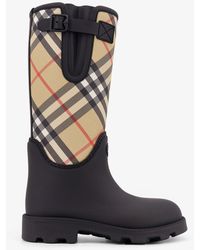 Burberry - Marsh Stamp Rubber High Boots - Lyst