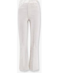 Mother - The Hustler Ankle Fray Denim Trousers - Lyst