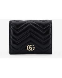Gucci - Gg Marmont Matelassé Leather Wallet - Lyst