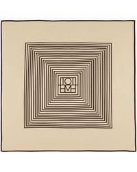 TOTEME - Centered Monogram Silk Foulard - Lyst