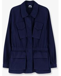 Aspesi - Cotton Jacket With Lived Effect - Lyst
