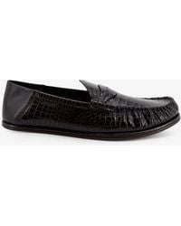 Tom Ford - Crocodile-Print Leather Loafers - Lyst
