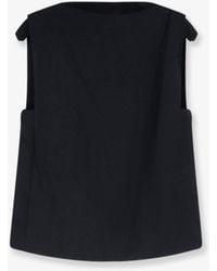 Vince - Tank Top With Asymmetrical Drape - Lyst