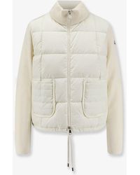 Moncler - Nylon Down Jacket With Virgin Wool Inserts - Lyst