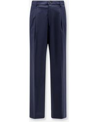 Amaranto - Virgin Wool Blend Trousers - Lyst