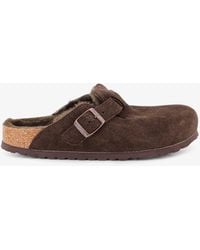 Birkenstock - Boston Vl/Shearling Suede Clog - Lyst