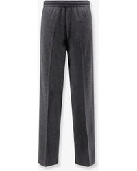 Gucci - Wool Leisure Trousers With Web Insert - Lyst