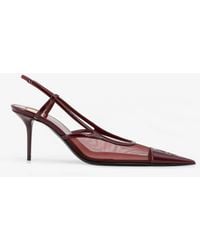 Saint Laurent - Renée Mesh Pump With Cassandre Toe - Lyst