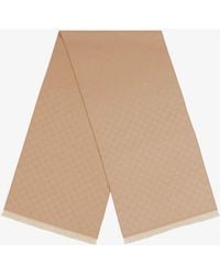 Gucci - Jacquard Wool Scarf With Gg Motif - Lyst