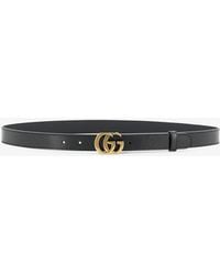 Gucci - Cut Gg Marmont Leather Belt - Lyst