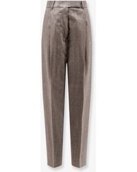 Rohe - Mélange Wool And Viscose Trousers - Lyst