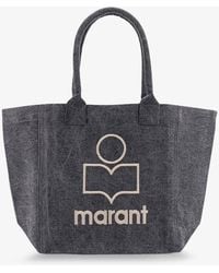 Isabel Marant - Small Yenky Cotton Shoulder Bag - Lyst