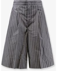Soeur - Henna Striped Cotton Bermuda Shorts - Lyst