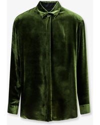 Giorgio Armani - Viscose And Silk Blend Shirt - Lyst
