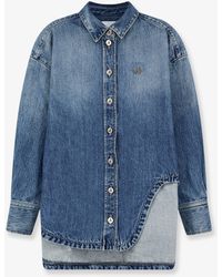 The Attico - Bomber Denim Shirt - Lyst