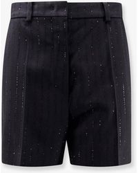 Max Mara - Siberia Virgin Wool Shorts With Sequins - Lyst