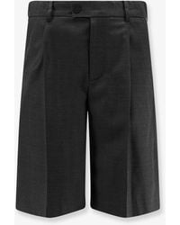 DUNST - Pleated Wool And Silk Bermuda Shorts - Lyst