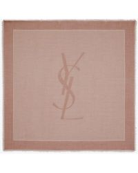 Saint Laurent - Cassandre Cashmere And Silk Foulard - Lyst