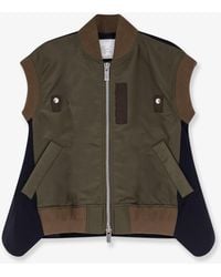 Sacai - Jackets Nylon/Poliestere/Lana - Lyst