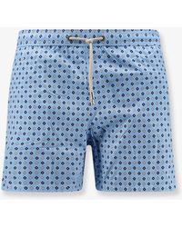 MC2 Saint Barth - Nylon Swim Shorts With All-Over Micro-Pattern - Lyst