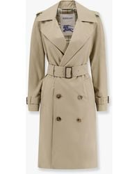 Burberry - Organic Cotton Trench With Check Lining - Lyst