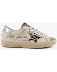 Golden Goose - Super-Star Classic With List Leather Low-Top Sneakers - Lyst