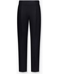 TOTEME - Slim Evening Wool And Silk Trousers - Lyst