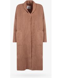 Natural Erika Cavallini Semi Couture Cotton Overcoat in Sand Womens Clothing Coats Short coats 