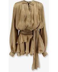 ACTUALEE - Flounced Mini Dress - Lyst